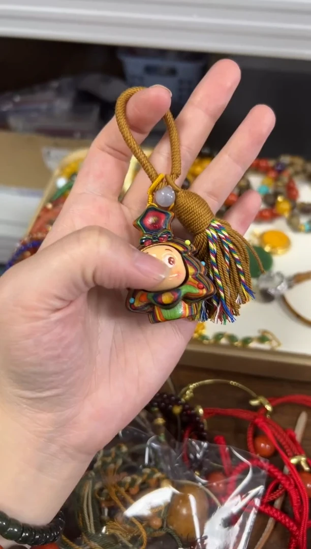 檀香木手串/手链檀木彩虹木圣诞款编制挂件[21]