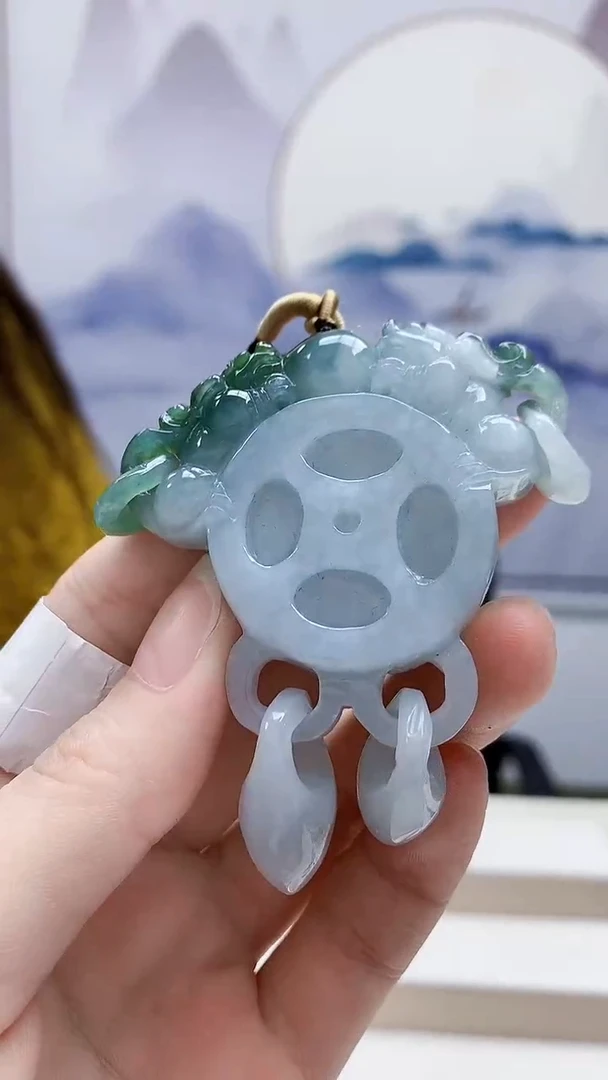 未镶嵌定制翡翠4829ry-毛货挂件55