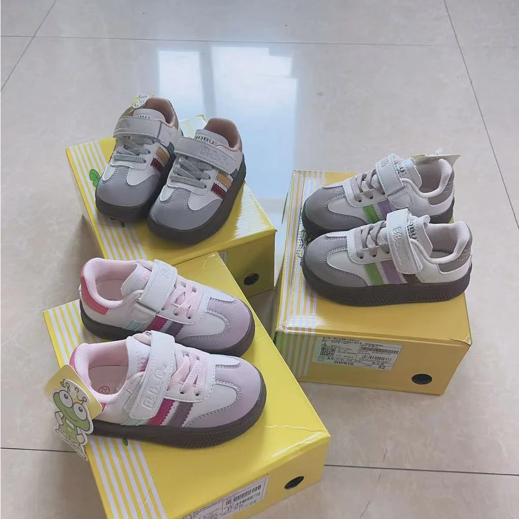 QW610男女童春秋款皮面四季机能鞋