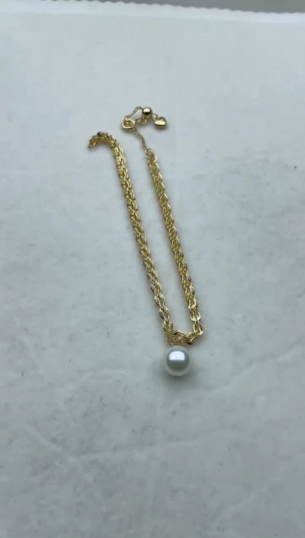 【闪购商品】海水珍珠手链银S925镶嵌Y64