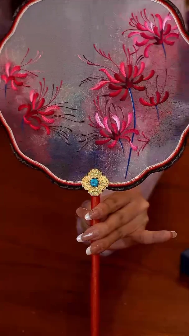 327-非遗团扇-彼岸花-非遗团扇-彼岸花