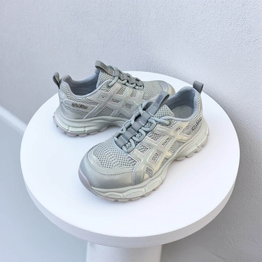 蜘蛛王女士老爹鞋休闲鞋网鞋飞织鞋运动鞋女款百搭时尚