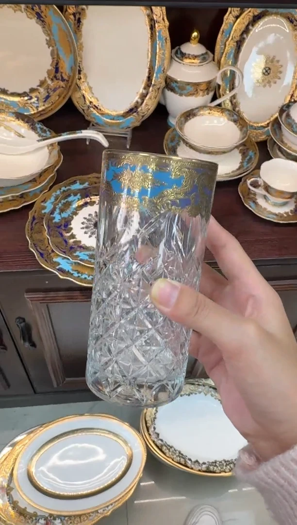 【闪购商品】瓷片果汁杯两个  福利微瑕