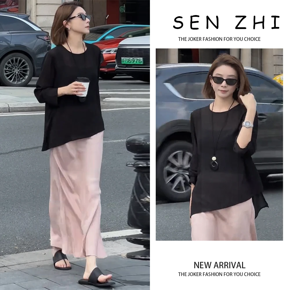 巨好看的夏装绝美套装连衣裙2025新款高级感防晒衣半身裙两件套