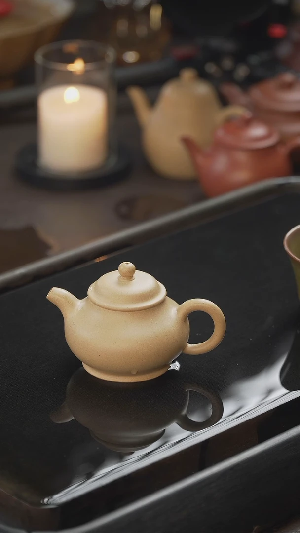 茶壶紫砂47 潘壶 本绿