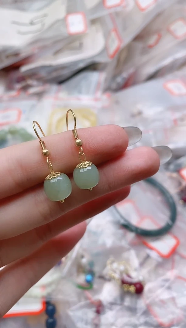 和田玉未镶嵌耳饰多样性发拍一发一