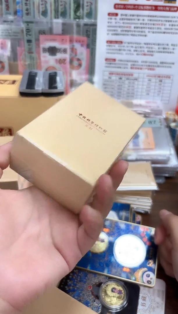 塑料盈彩双龙币整盒（10枚）-中钞鉴定