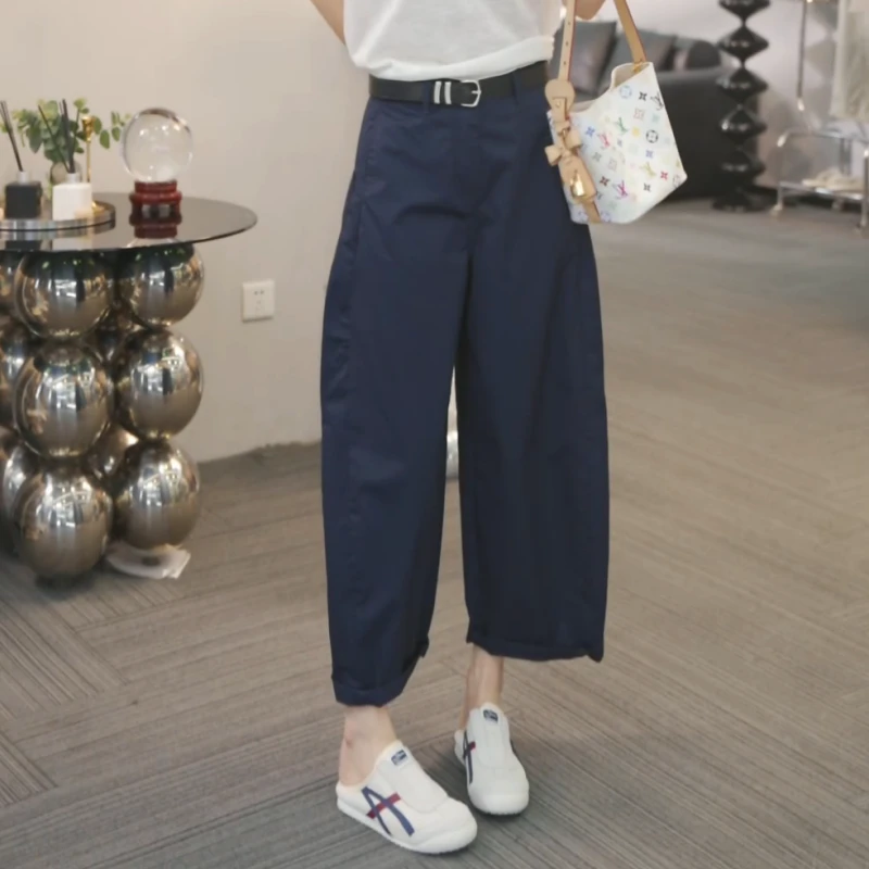 【含苞待放】2025夏季新款时尚气质花苞休闲裤LK2504010
