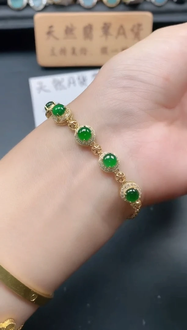 银S925镶嵌戒指翡翠111