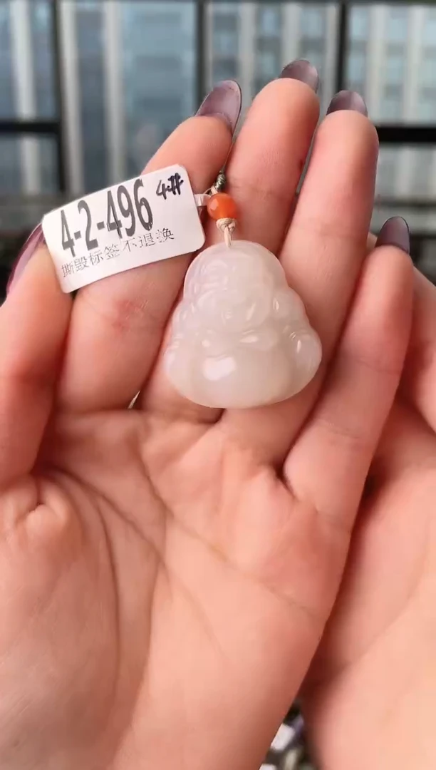 颈饰未镶嵌和田玉佛公 496