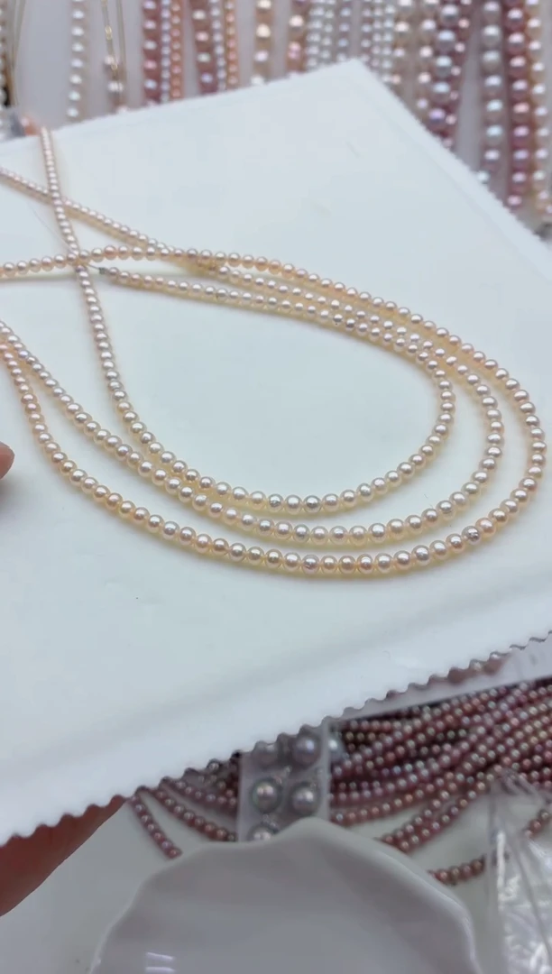 未镶嵌淡水珍珠裸珠无扣头多样性发其一，非无暇