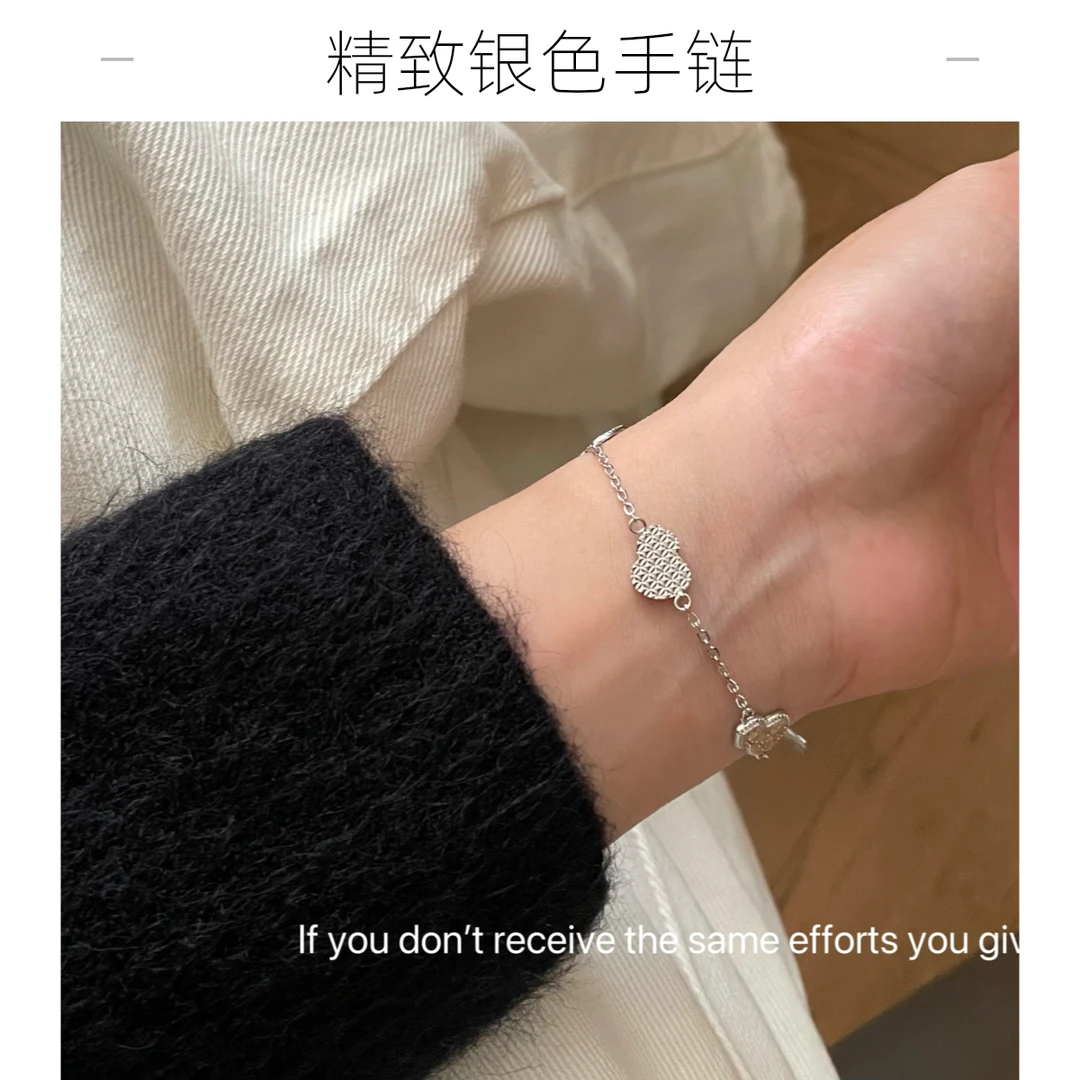 足银手链 足银999.9碎冰冰福禄葫芦手链