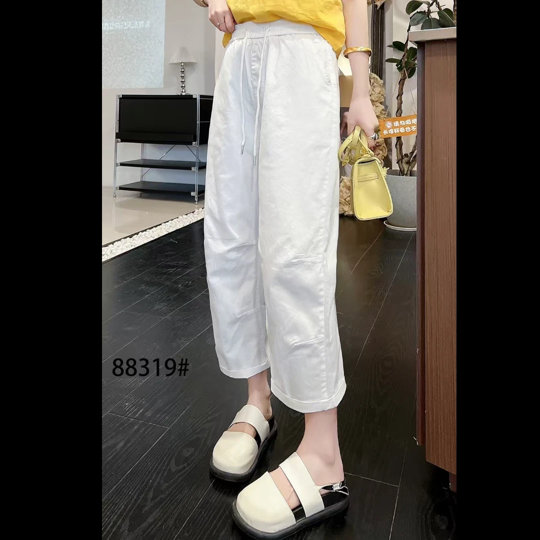 23.大码宽松简约休闲裤88319款