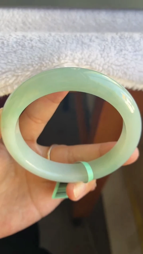 未镶嵌手镯翡翠（巨巨巨推荐）冰胶蓝绿25号