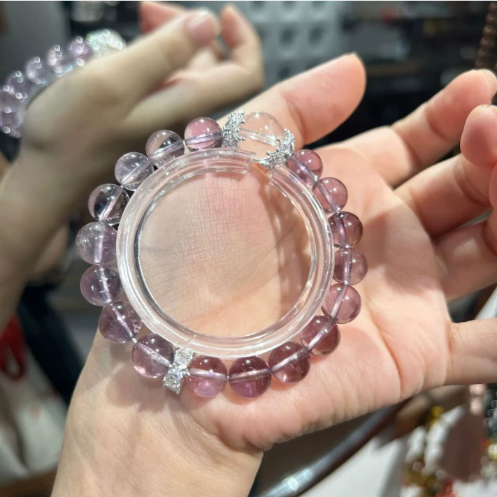 【紫来财】葡萄紫水晶手串轻奢高级感梦幻串珠手链紫气东来清冷手饰