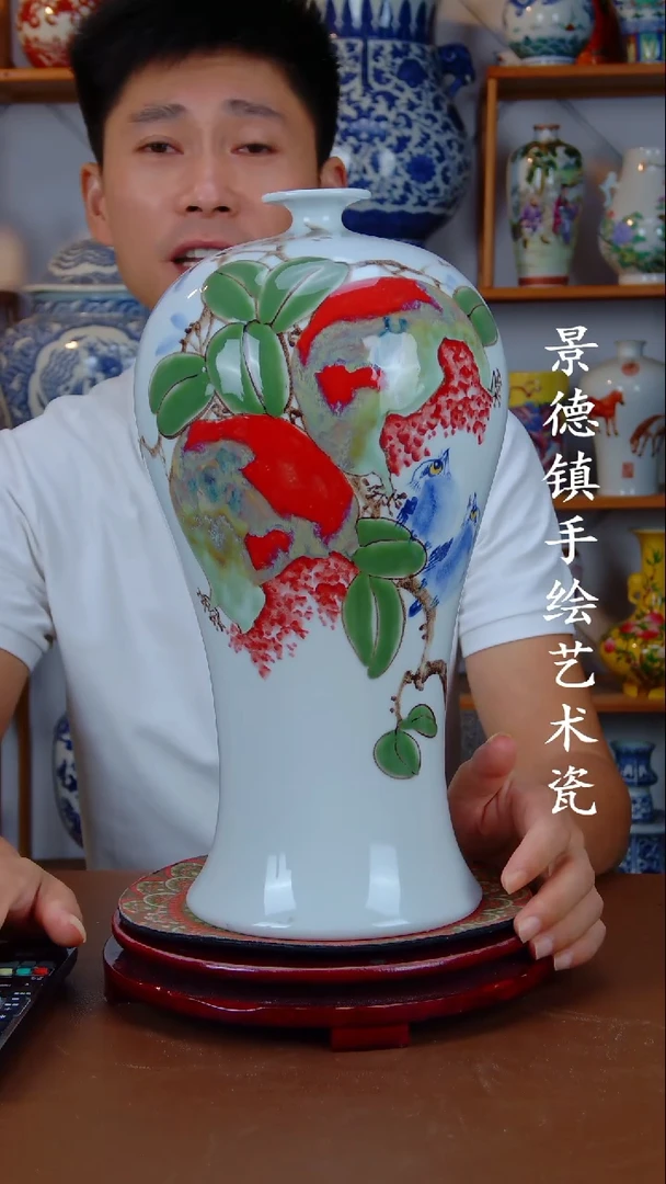 现代景德镇手工手绘陶瓷摆件12