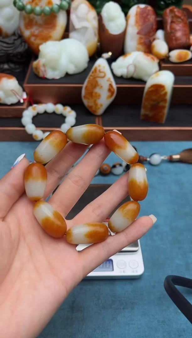 手串未镶嵌和田玉（子料）忘**岸1111