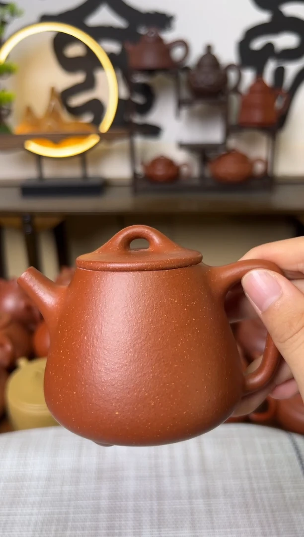 茶壶段泥红降坡高石瓢壶200CC-甘来兵