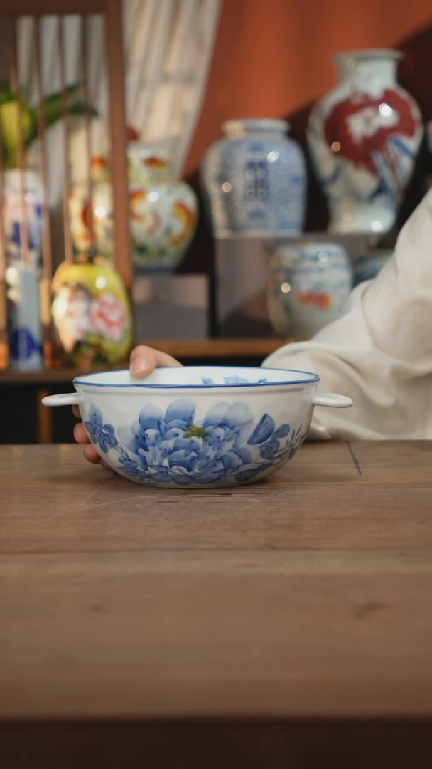 瓷片 景德镇设计师釉下手绘陶瓷餐具