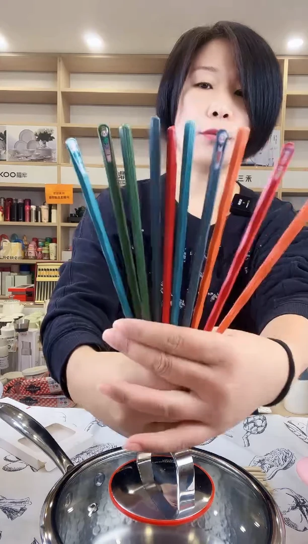 铝合金五双合金筷子