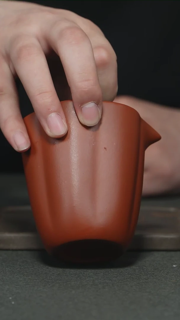 【闪购商品】紫砂茶杯朱泥光素公道杯