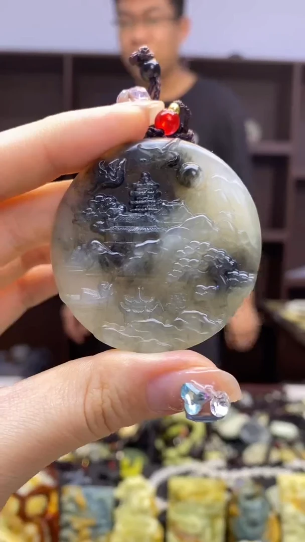 未镶嵌岫玉挂件