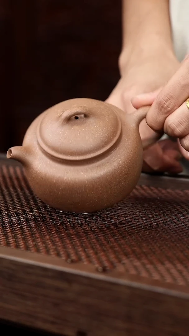 茶壶紫砂老段泥过桥扁钟