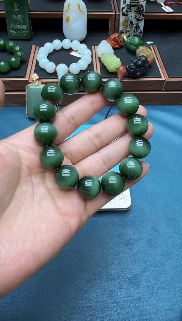和田玉未镶嵌手串eblm