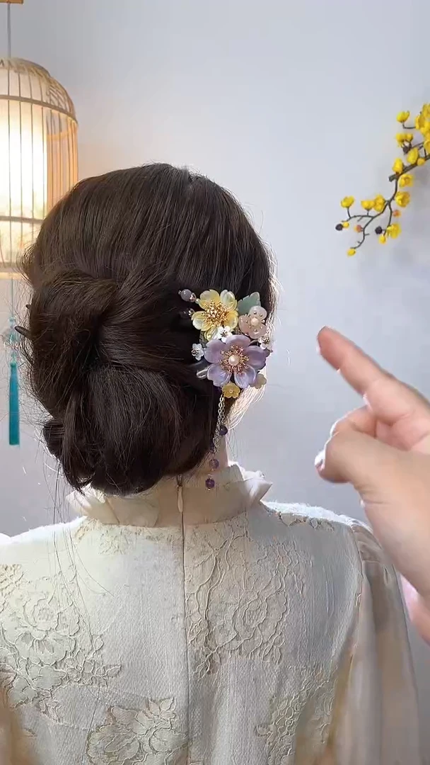 非金属木质林*紫色双钗