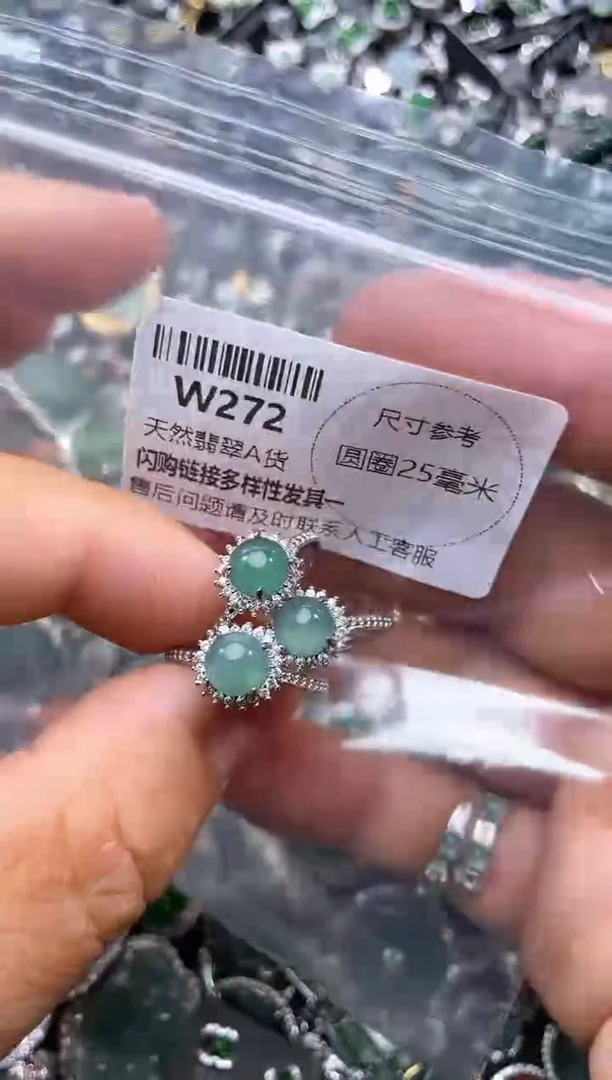 【闪购商品】翡翠颈饰未镶嵌W272戒指 多样性发其一