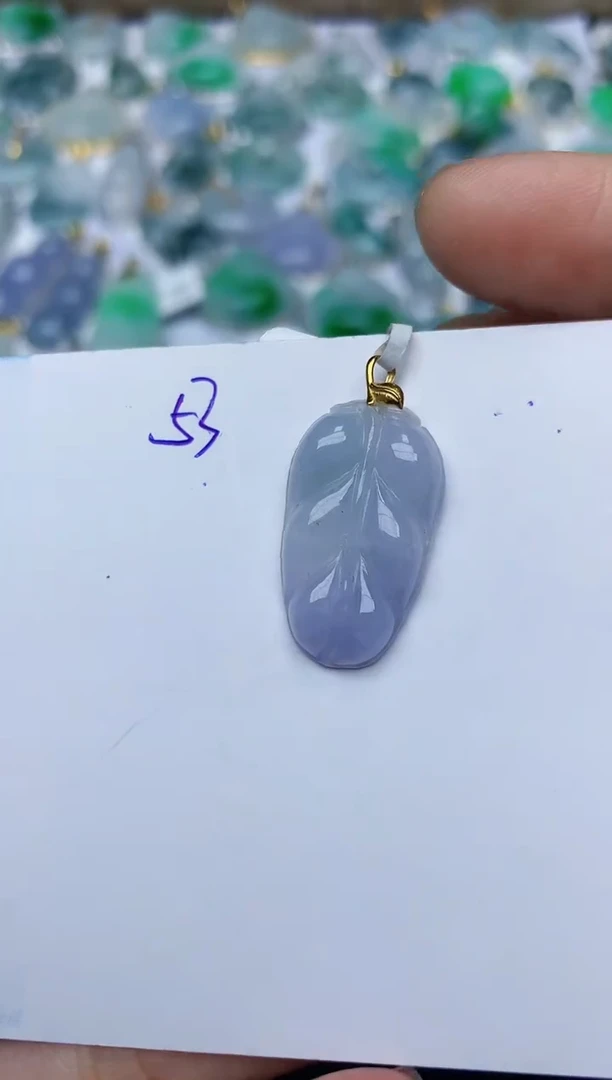 【闪购商品】翡翠颈饰18K金镶嵌天然翡翠A货