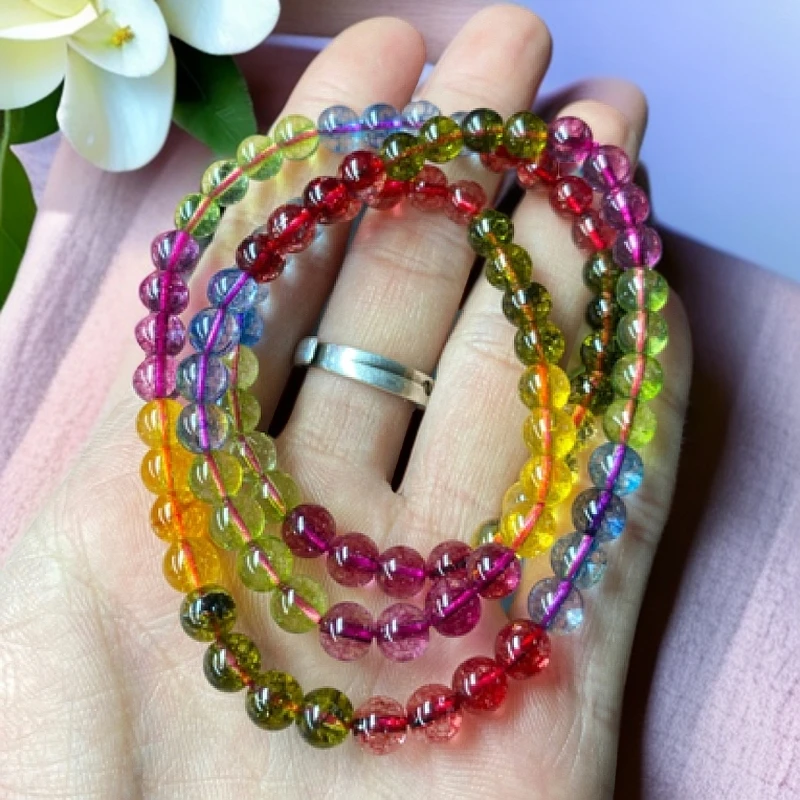 烟花彩虹卡6m三圈手串480