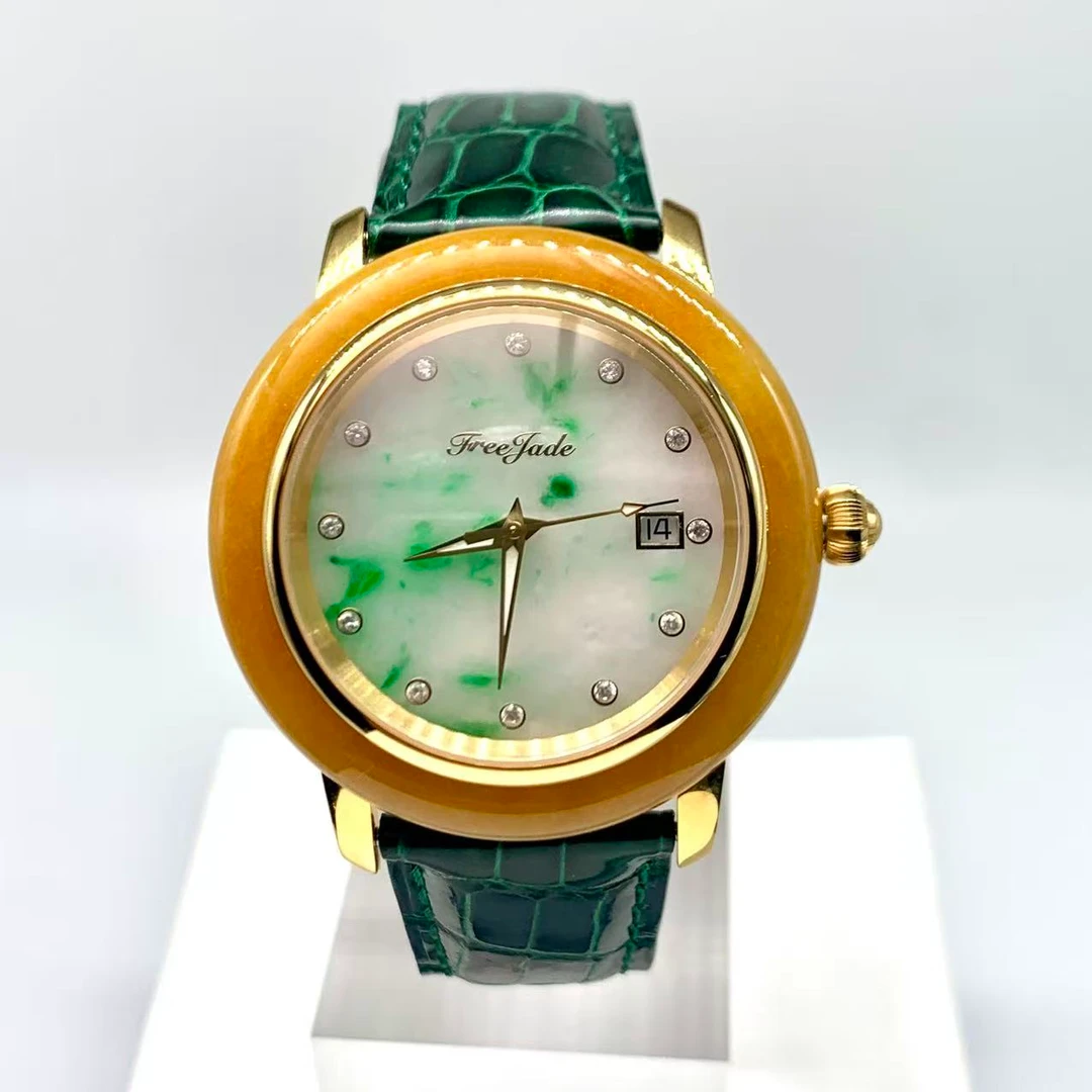 男士翡翠手表，瑞士机械、全自动机械、防水、夜光轻奢时尚腕表