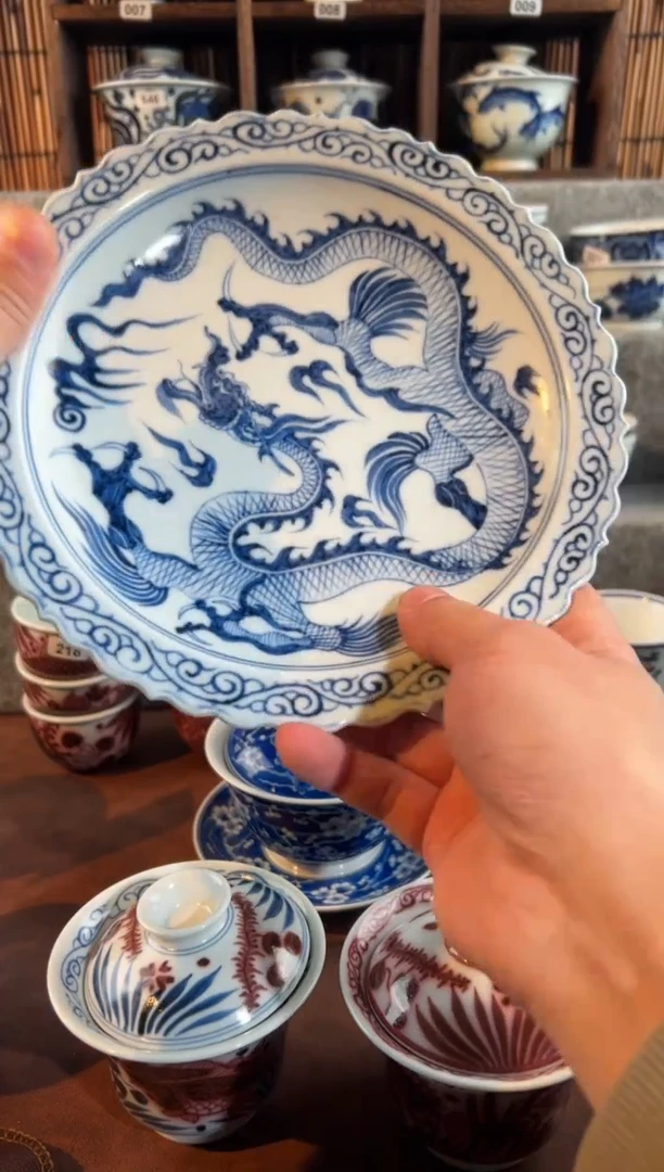 【闪购商品】604天禄言瓷手绘卷王天花板