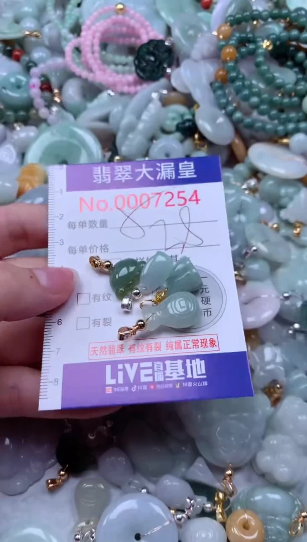 翡翠未镶嵌颈饰7254