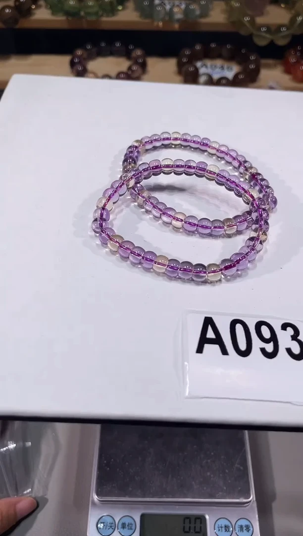 未镶嵌手链水晶A093紫黄晶手链多样性发一