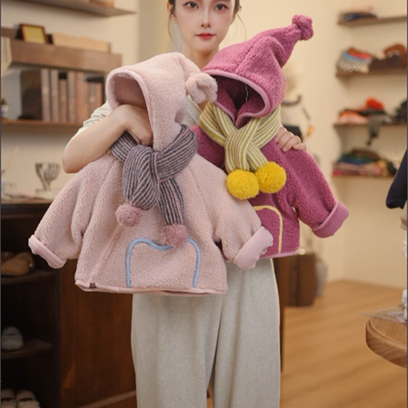 女童冬装2025新款韩版衣服女宝宝冬季加厚上衣P480
