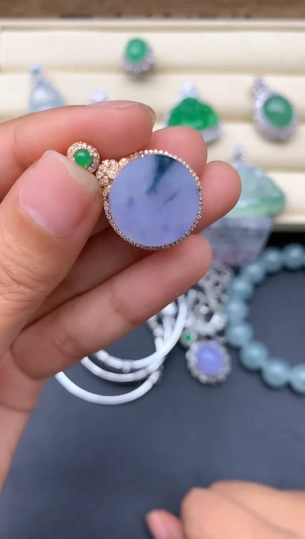 【闪购商品】翡翠颈饰18K金镶嵌248-中国好珍宝