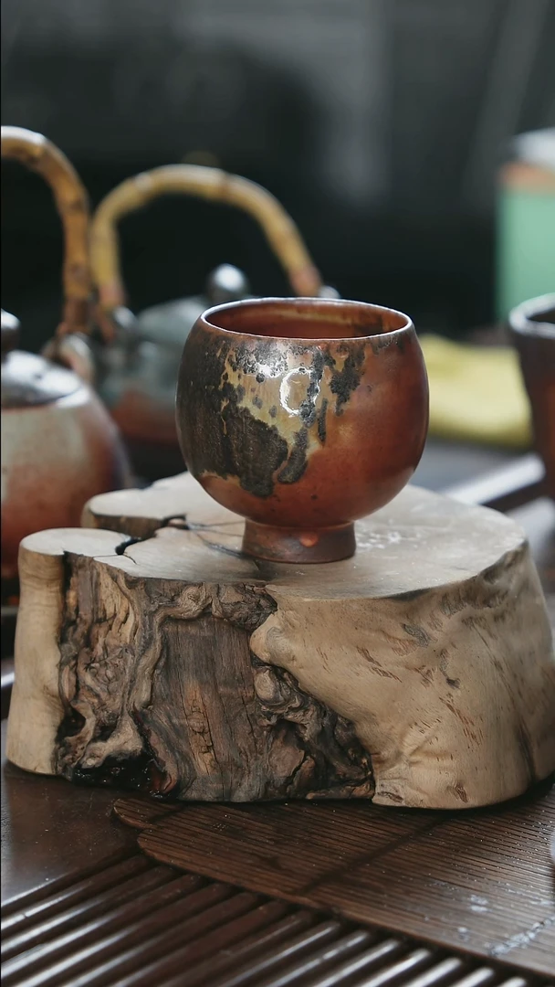 紫砂全手工高足蛋杯