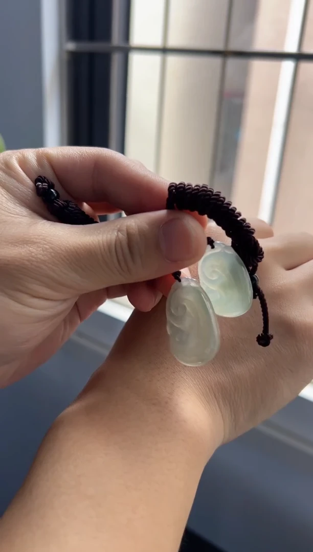 翡翠未镶嵌颈饰多样性发一件/配绳5