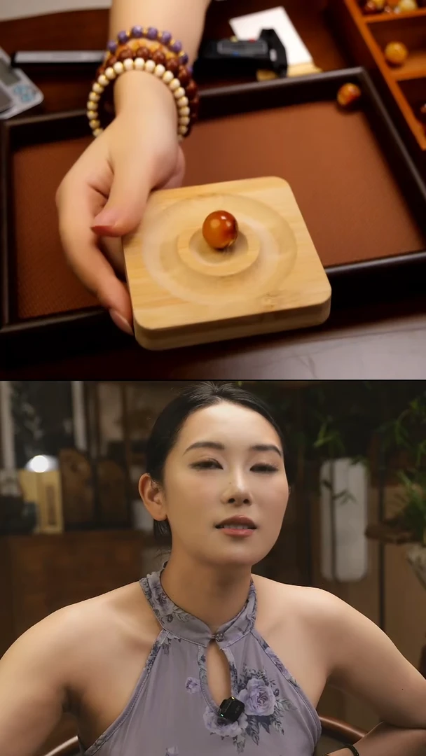 蜜蜡未镶嵌珠宝奇石40沁色圆珠18mm多样性发其一