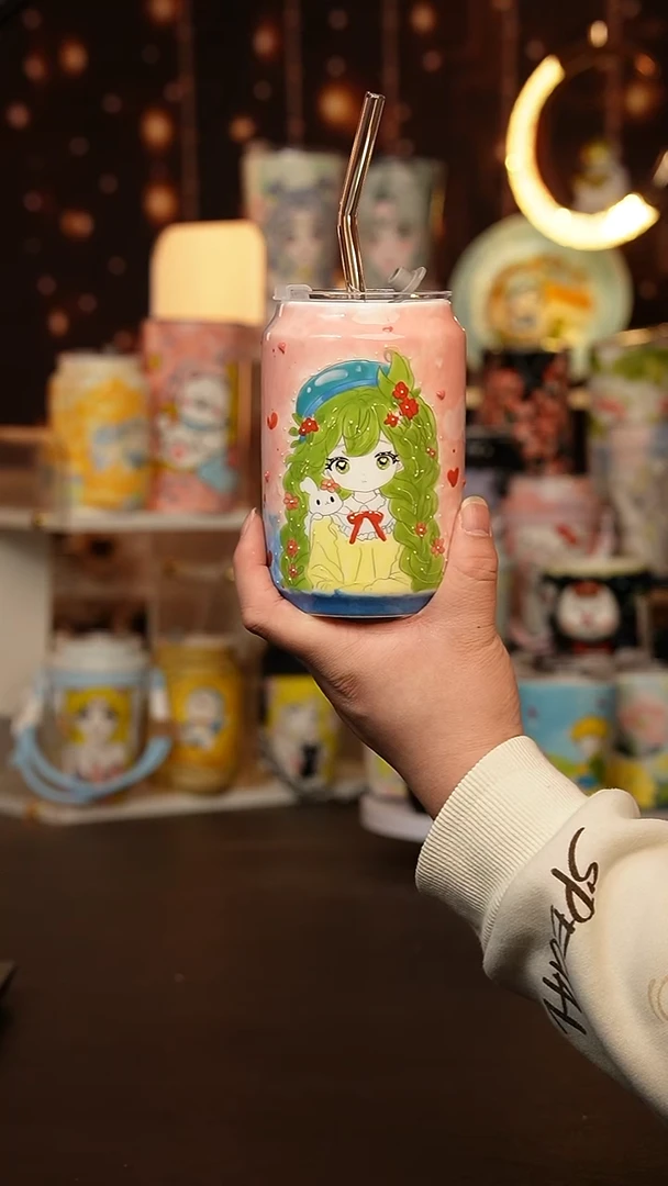 （玉泥）景德镇手工手绘文创陶瓷杯