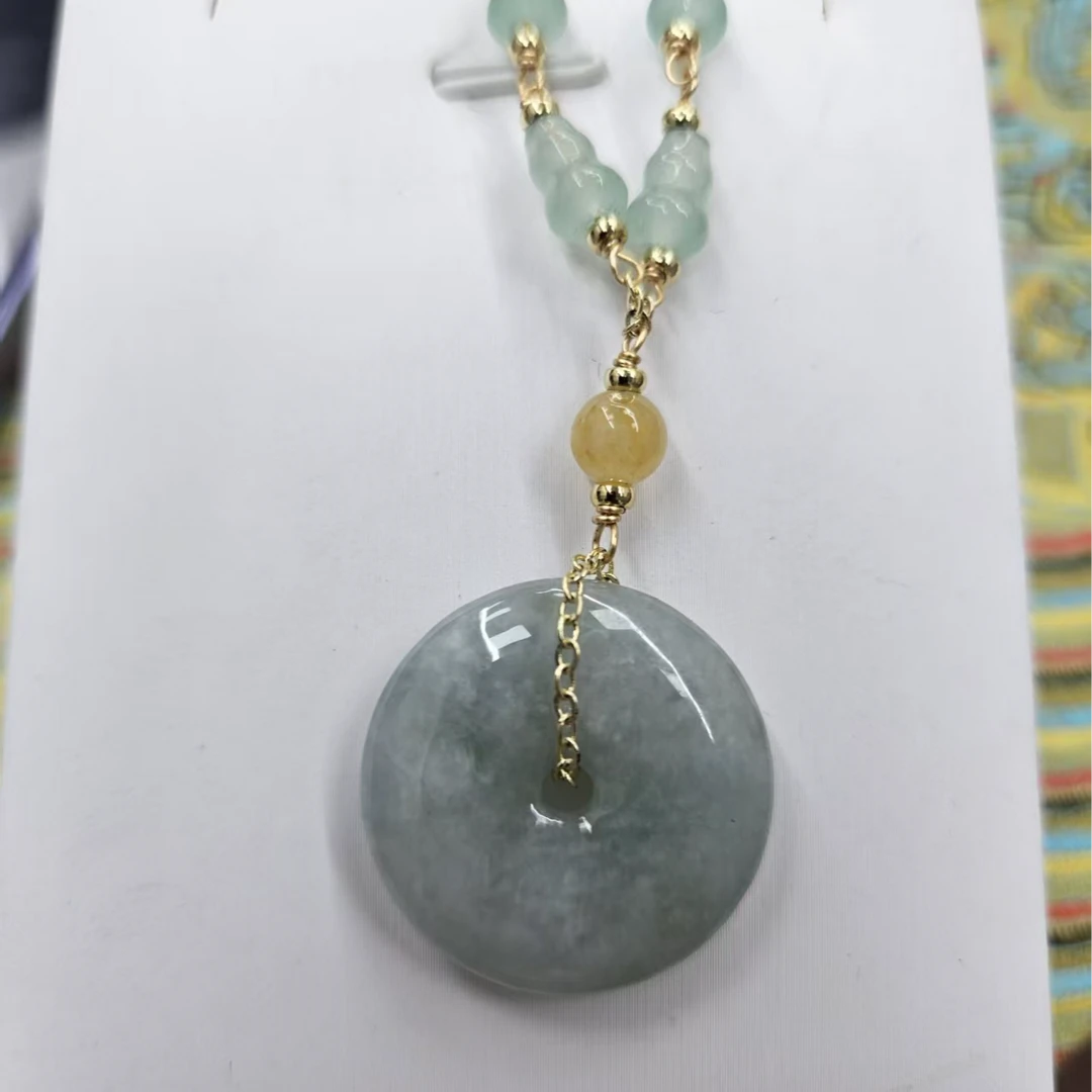 天然翡翠挂件平安扣107