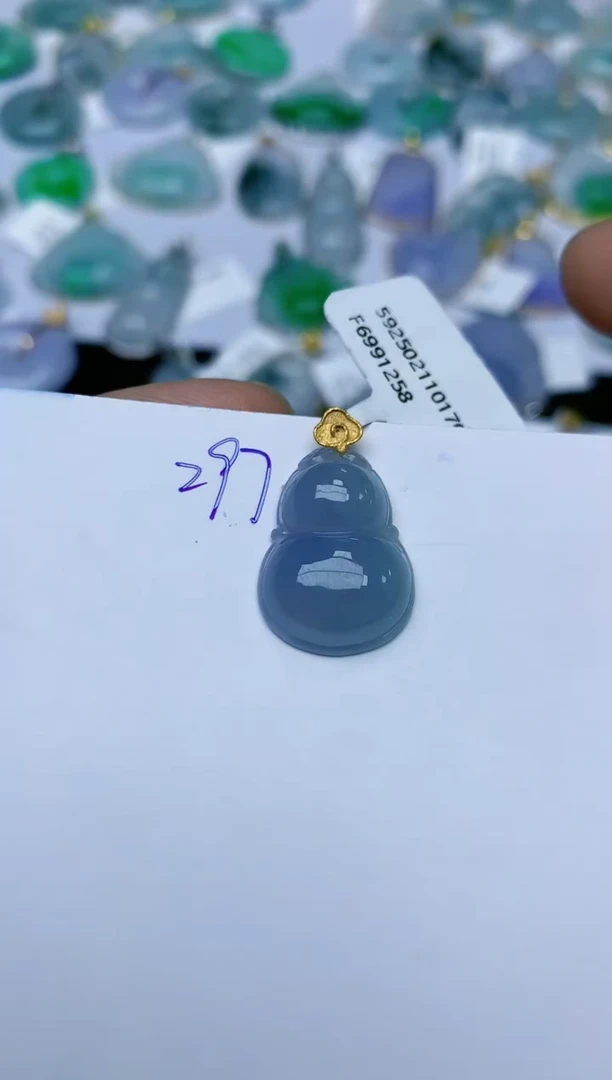 【闪购商品】翡翠颈饰18K金镶嵌天然翡翠A货
