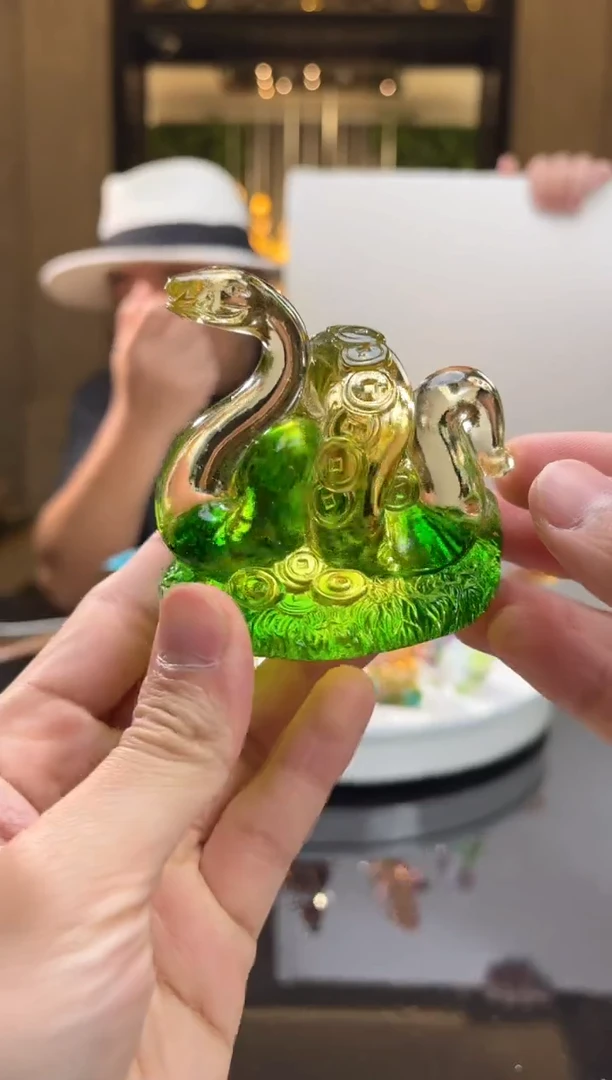 【闪购商品】茶宠AJ06603玉玺蛇艺术摆件