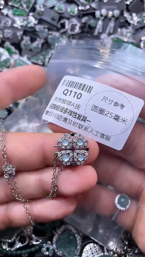 【闪购商品】翡翠颈饰未镶嵌Q110项链