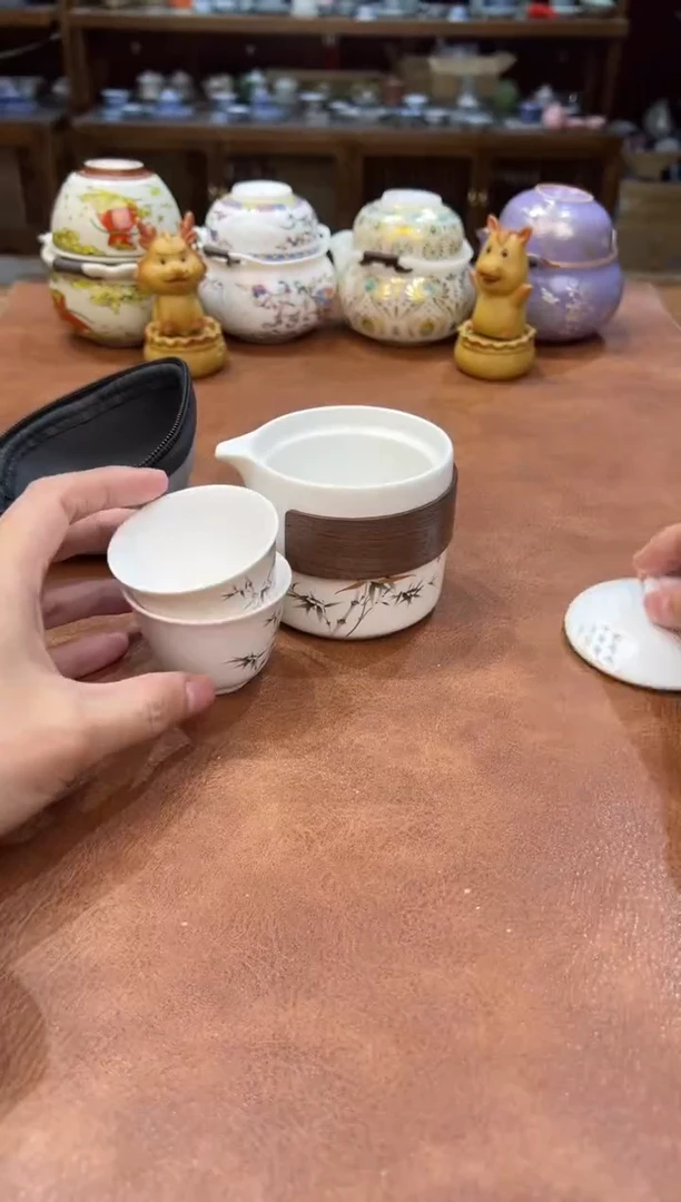 真的很便宜会开片的旅行茶具