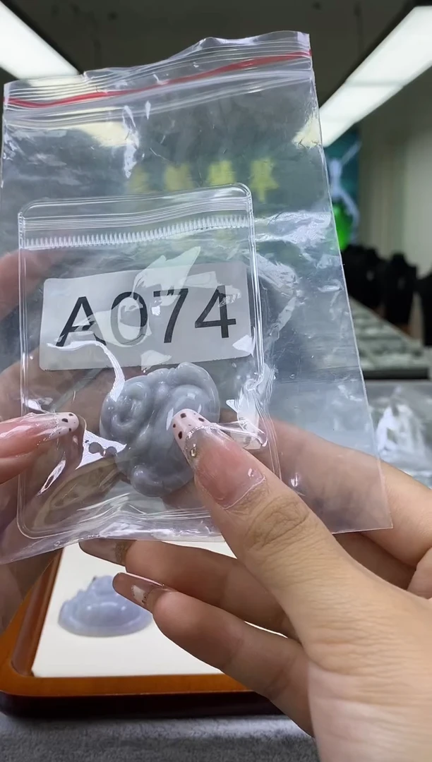 翡翠未镶嵌颈饰a074天然缅甸A货翡翠