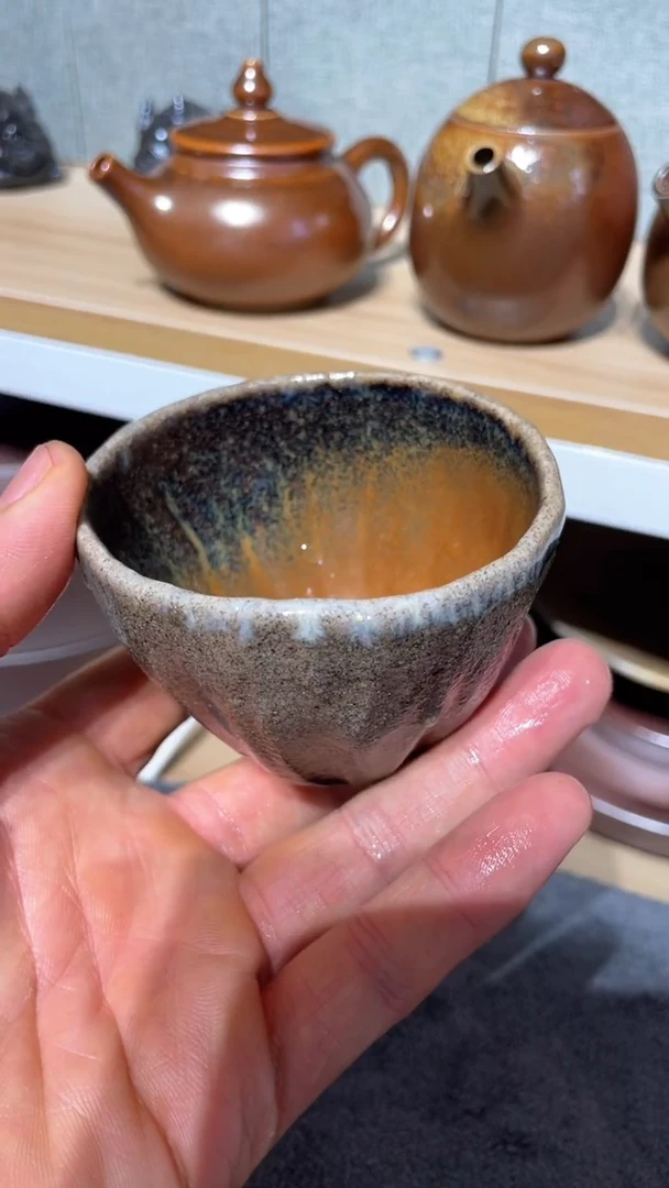 陶遇**强白泥柴烧主人杯