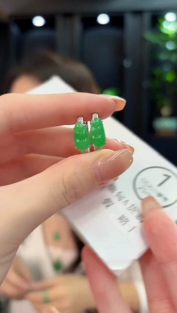 未镶嵌翡翠耳饰缅甸A货/多样性发货/一件